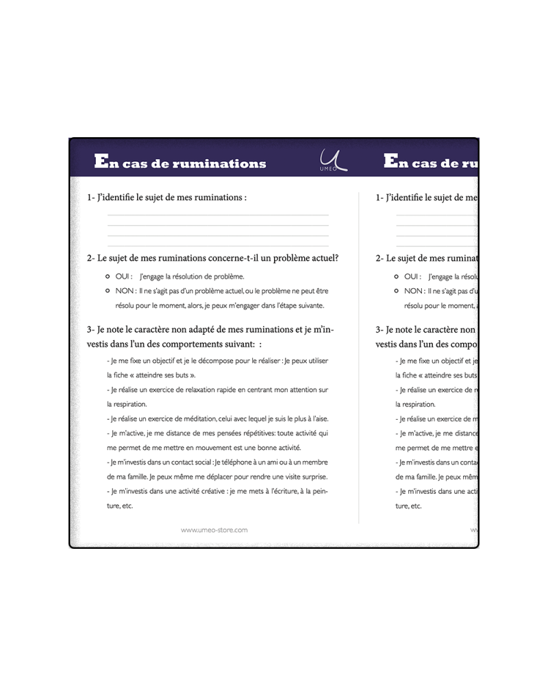 En cas de rumination