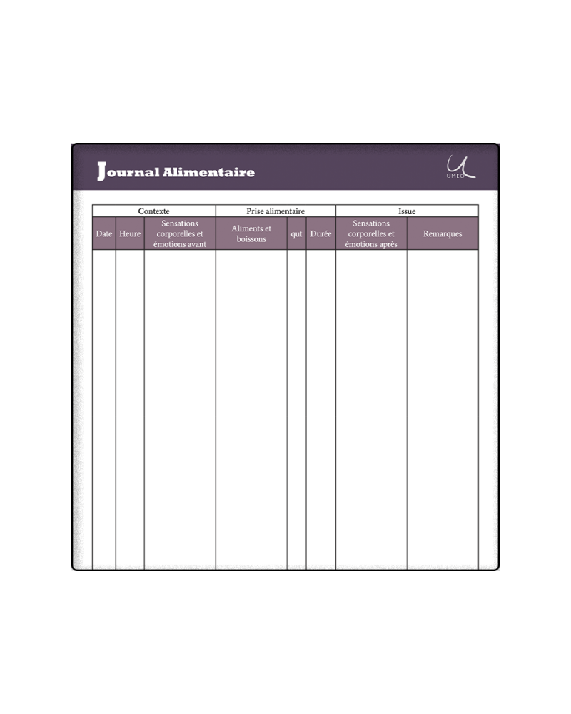 Journal alimentaire