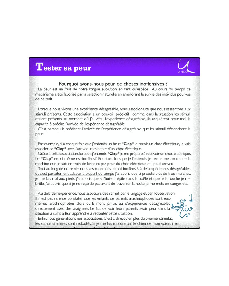 Tester sa peur
